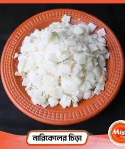 Crispy Coconut Chira traditional Bangladeshi snack